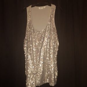 Ladies sequins tank top